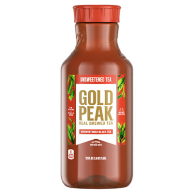 Gold Peak Unsweetened Black Tea Bottle, 52 fl oz