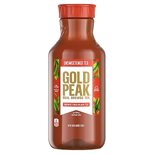 Gold Peak Unsweetened Black Tea Bottle, 52 fl oz
Gold Peak is real brewed tea made from tea leaves picked for peak taste - enjoy Gold Peak Unsweetened Tea. Perfect for the whole family, these convenient bottles let you take real brewed tea wherever you go.                       

Gold Peak Real Brewed Tea has a variety of flavors that pair marvelously with any family occasion, from backyard get-togethers, to holiday traditions, to weekend getaways.

Real Brewed. Real Tea. Real Good.
