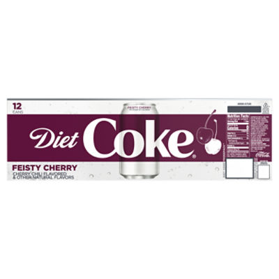 Diet Coke Feisty Cherry Fridge Pack Cans, 12 fl oz, 12 Pack