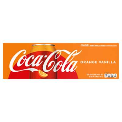 Coca-Cola Orange Vanilla Fridge Pack Cans, 12 fl oz, 12 Pack