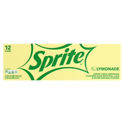 Sprite Lymonade Fridge Pack Cans, 12 fl oz, 12 Pack