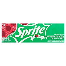 Sprite Winter Spiced Cranberry Soda Limited Edition, 12 fl oz, 12 count