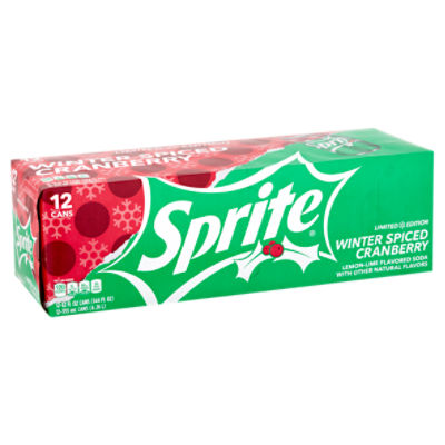 Sprite❄️Winter Spiced🍒Cranberry 12oz Limited Edition Unopened