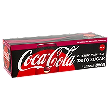 Coca-Cola Cherry Vanilla Zero Sugar, Cola, 144 Fluid ounce