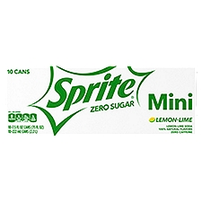 Sprite Zero Sugar Fridge Pack Cans, 7.5 fl oz, 10 Pack, 75 Fluid ounce
