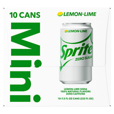 Sprite Zero Sugar Fridge Pack Cans, 7.5 fl oz, 10 Pack