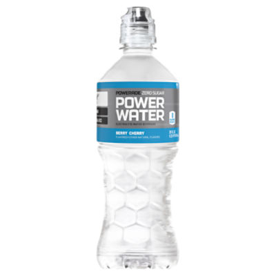 POWERADE Zero Sugar Power Water Berry Cherry Bottle, 20 fl oz
