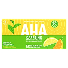 AHA Cans, Citrus Green Tea, 96 Fluid ounce