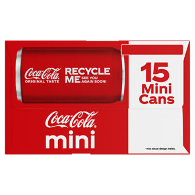 Coca-Cola Mini Cans, 7.5 Fluid Ounce (Pack of 30)