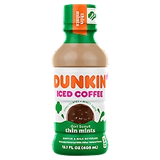 Dunkin' Iced Coffee Bottle Thin Mint, 13.7 Fluid ounce
