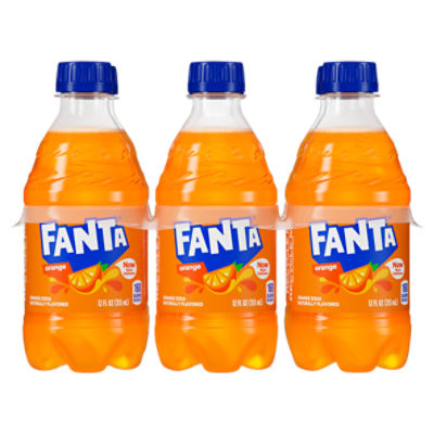 Fanta Orange Soda Bottles, 12 fl oz, 6 Pack