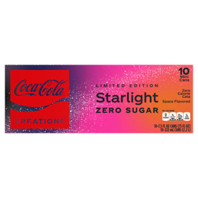 Coca-Cola Zero Sugar Starlight Fridge Pack Cans, 7.5 fl oz, 10 Pack