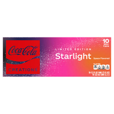 Coca-Cola Starlight Fridge Pack Cans, 7.5 fl oz, 10 Pack