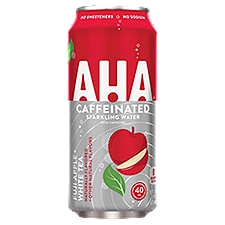 AHA Fuji Apple + White Tea Caffeinated Sparkling Water, 16 fl oz