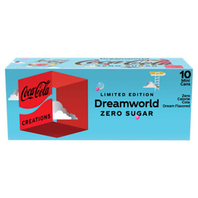 Coca-Cola Zero Sugar Dreamworld Creations Mini Dream Flavored Soda, 7.5 fl oz 10 count