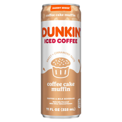 Dunkin' Coffee Cake Muffin Iced Coffee Can, 11 fl oz