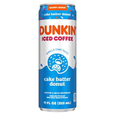 Dunkin' Cake Batter Donut Iced Coffee Can, 11 fl oz