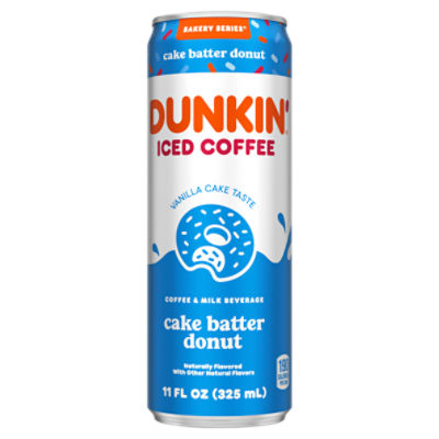 Dunkin' Cake Batter Donut Iced Coffee Can, 11 fl oz