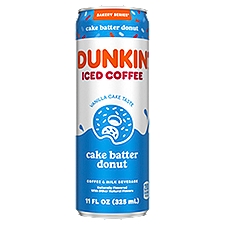 Dunkin' Cake Batter Donut Iced Coffee Can, 11 fl oz