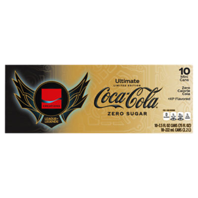 Coca-Cola Zero Sugar Ultimate Fridge Pack Cans, 7.5 fl oz, 10 Pack