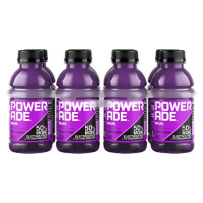 Powerade Grape Sports Drink, 12 fl oz, 8 count