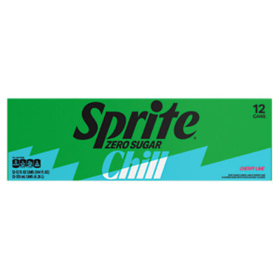 Sprite Zero Sugar Chill Fridge Pack Cans, 12 fl oz, 12 Pack