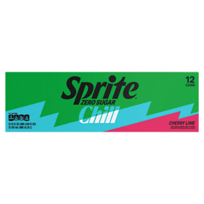 Sprite Zero Sugar Chill Fridge Pack Cans, 12 fl oz, 12 Pack ShopRite