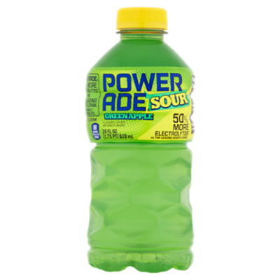 Powerade Sour Green Apple Sports Drink, 28 fl oz