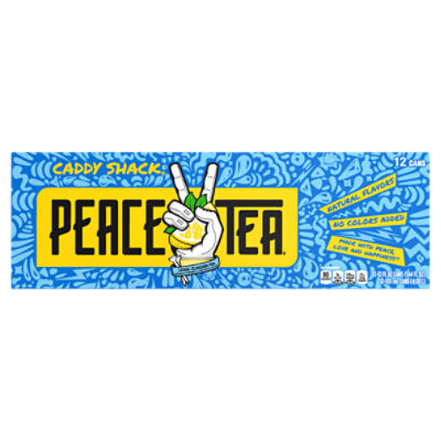Peace Tea Caddy Shack Lemon-Flavored Tea, 12 fl oz, 12 count