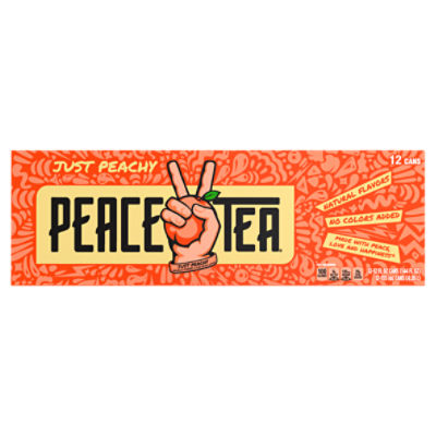 Peace Tea Just Peachy Tea, 12 fl oz, 12 count
