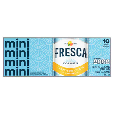 Fresca Fridge Pack Cans, 7.5 fl oz, 10 Pack