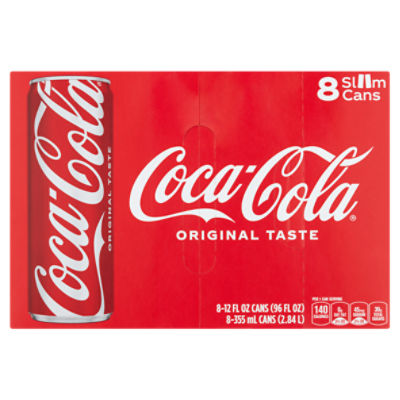 Coca-Cola Original Taste Soda, 12 fl oz, 8 count