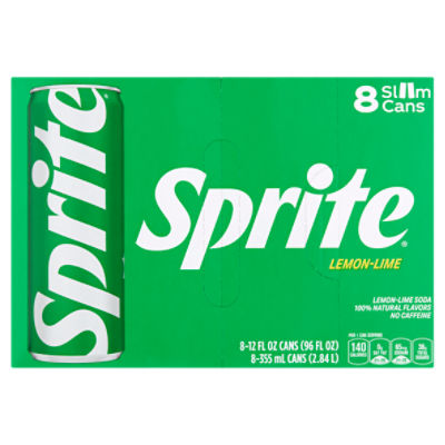 Sprite Lemon-Lime Soda, 12 fl oz, 8 count