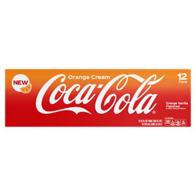 Coca-Cola Orange Cream Soda, 12 oz. cans (Pack of 12)