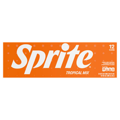 Sprite Lemon-Lime & Tropical Mix Flavored Soda, 12 fl oz, 12 count