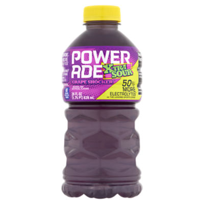 Powerade Xtra Sour Grape Shocker Sports Drink, 28 fl oz