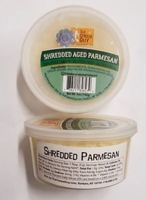 The Cheese Guy Kosher Shredded Aged Parmesan Cheese, 5 oz