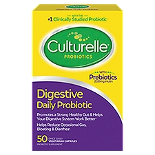 Culturelle Digestive Health Daily Probiotic Vegetarian Capsules, 50 count