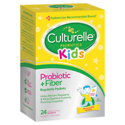 Culturelle Kids Regularity Probiotic & Fiber Packets, 24 count
