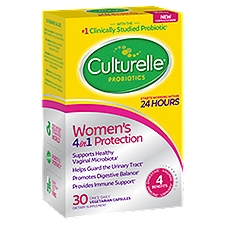 Culturelle Vegetarian Capsules, Digestive Health Women's Probiotics Healthy Balance, 30 Each