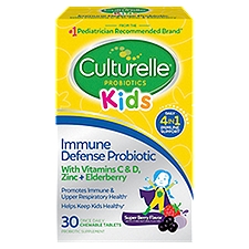 Culturelle Kids Super Berry Flavor Immune Defense Probiotic Supplement, 30 count