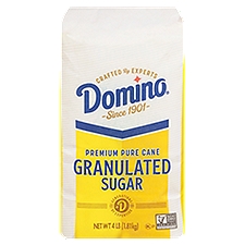 Domino Premium Pure Cane Granulated, Sugar, 4 Pound