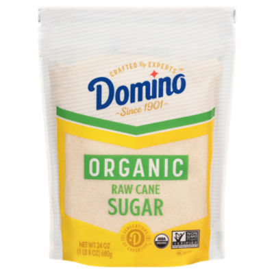 Domino Organic Raw Cane Sugar, 1.5 lb, 24 Ounce