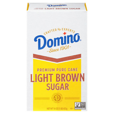Domino Premium Pure Cane Light Brown Sugar 1 lb, 1 Pound