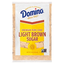 Domino Premium Pure Cane Light, Brown Sugar, 2 Pound