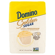 Domino Pure Cane Granulated Golden Sugar, 1.75 lb, 1.75 Pound