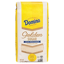 Domino Pure Cane Granulated Golden, Sugar, 3.5 Pound