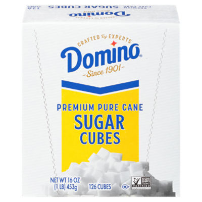 Domino Premium Pure Cane Sugar Cubes, 126 count, 1 lb