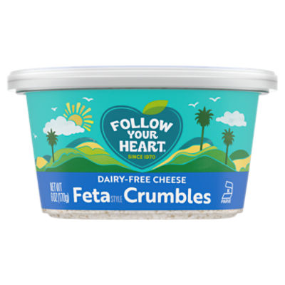 Follow Your Heart Dairy Free Cheese, Feta Cheese Crumbles, Vegan