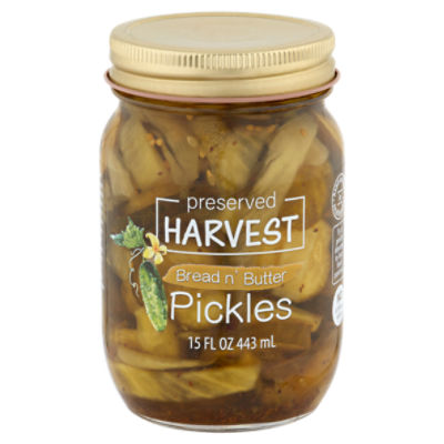 Preserved Harvest Pickles Bread N Butter Pints